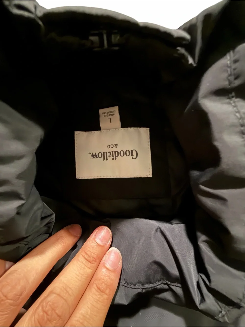 Goodfellow & Co Black Quilted Puffer Vest